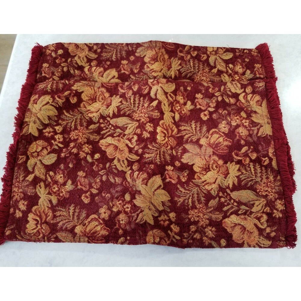 Beautiful vintage tapestry placemats 2 count made in India
